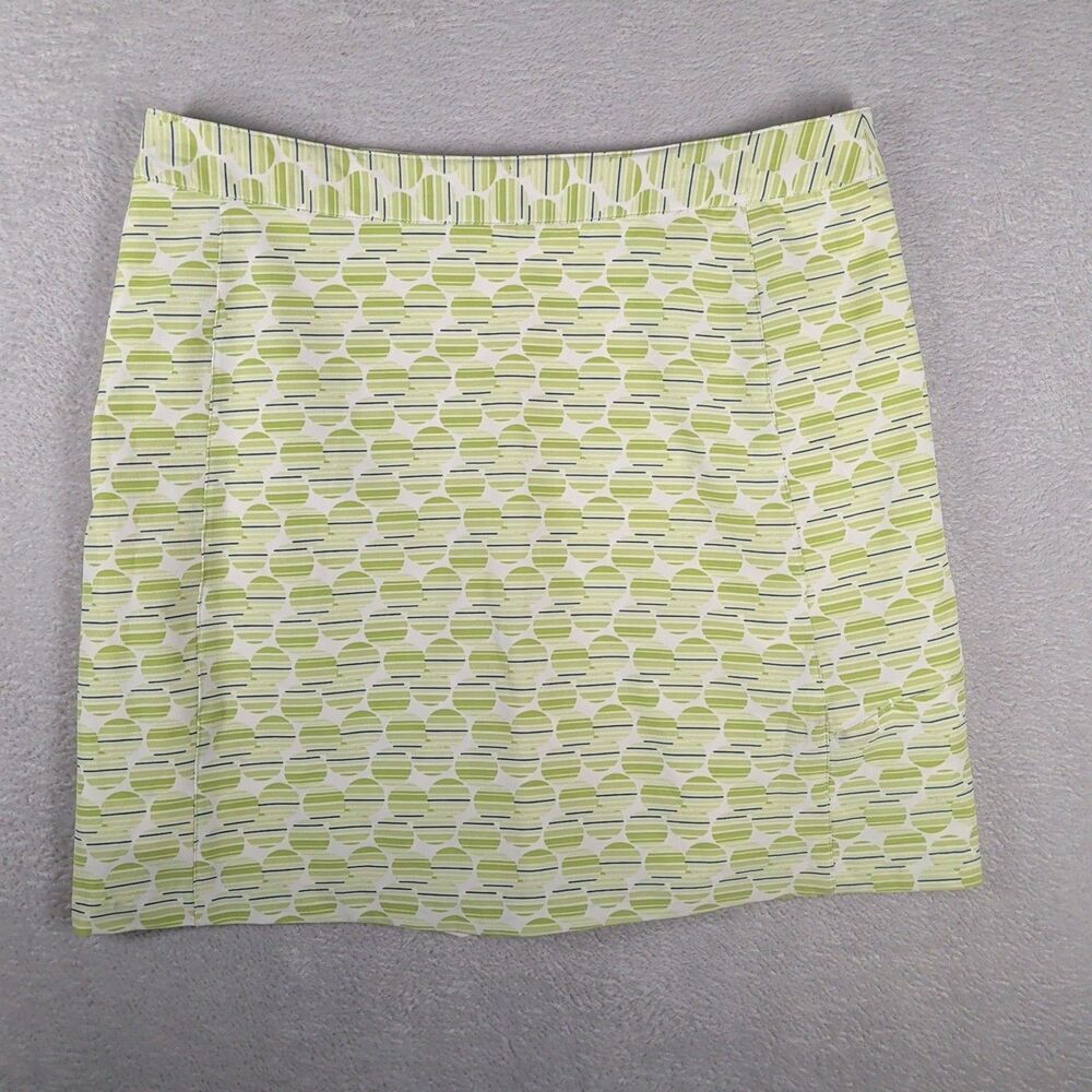 Greg Norman Golf Skort Size 8 Green Pockets Athletic Tennis Country Club Preppy - Picture 8 of 8